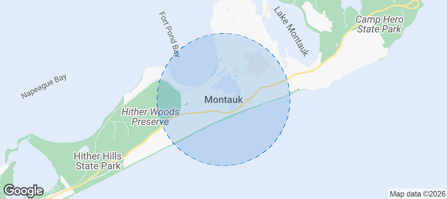 Montauk Airbnb map